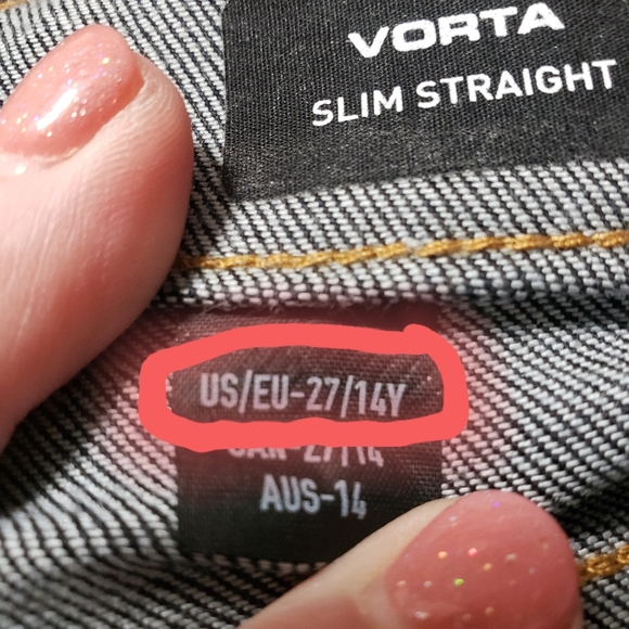 Volcom Youth Girls Sz 14 NWT Vorta Slim Straight Jeans - Picture 12 of 15